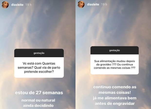Carol Dias responde a perguntas de seguidores sobre gravidez (Foto: Reprodução/Instagram)