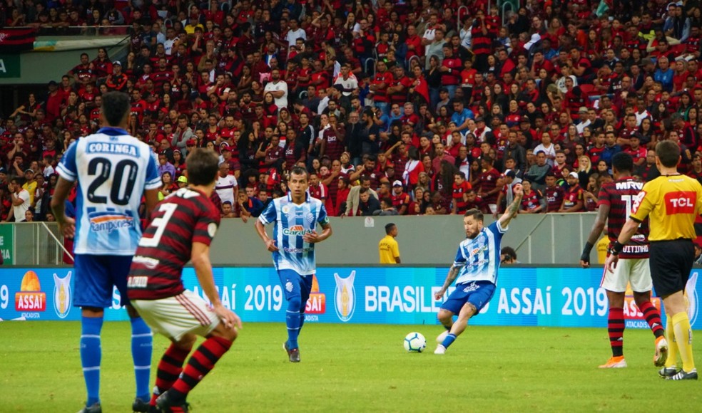 CSA foi derrotado pelo Flamengo por 2 a 0 — Foto: Matheus Pimenta/Ascom CSA