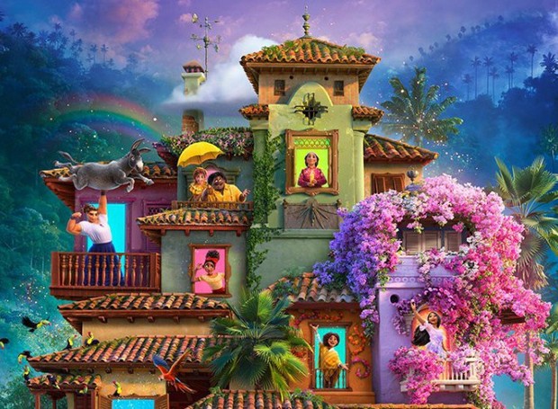 Na animação 'Encanto', a personagem Isabela tem a capacidade de brotar diversas flores em um passo de mágica (Foto: Disney / Reprodução) Animação Encanto (Foto: Disney / Reprodução)