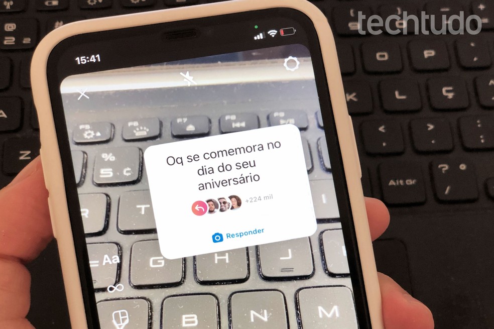 Trend "O que se comemora no dia do seu aniversário?" está fazendo sucesso no Instagram — Foto: Rodrigo Fernandes/TechTudo