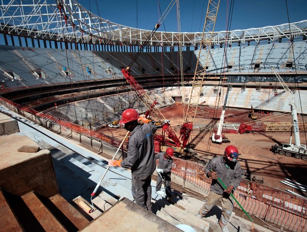 Estádio nacional mané garrincha brasília (Foto: Agência AP)