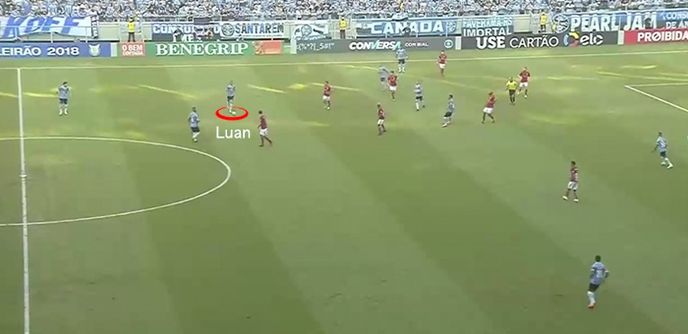 Luan no Grêmio (Foto: Leonardo Miranda)