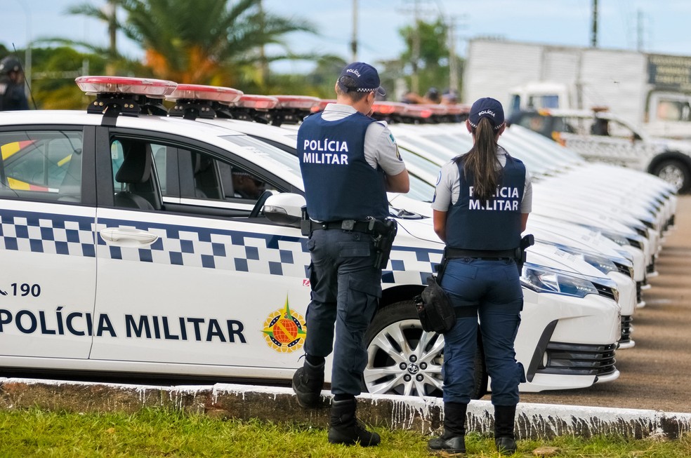 Policiais militares do DF — Foto: Vinicius de Melo/Agência Brasilia