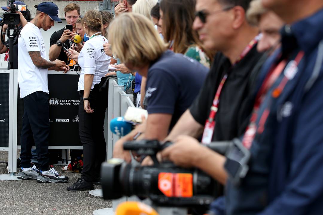 Lewis Hamilton no GP da Alemanha de 2018