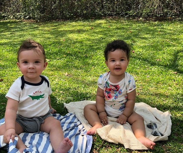  Antonie e Elise, filhos de Rosângela e Erick Jacquin (Foto: Reprodução/Instagram)