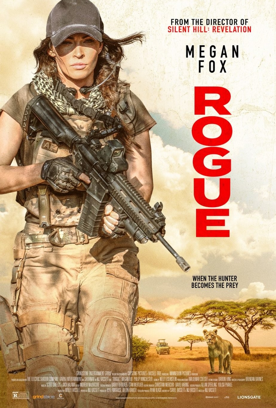 Megan Fox em pôster do filme Rogue (2020) (Foto: Divulgação)