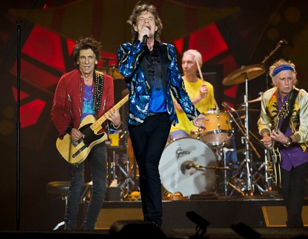 Rolling Stones fazem em show em São Paulo entre várias trocas de looks (Foto: Getty Images)