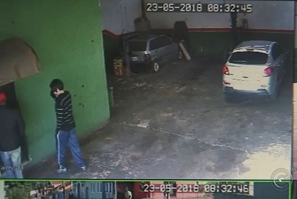 Dupla armada assalta oficina em Itapetininga (Foto: ReproduÃ§Ã£o/TV TEM)