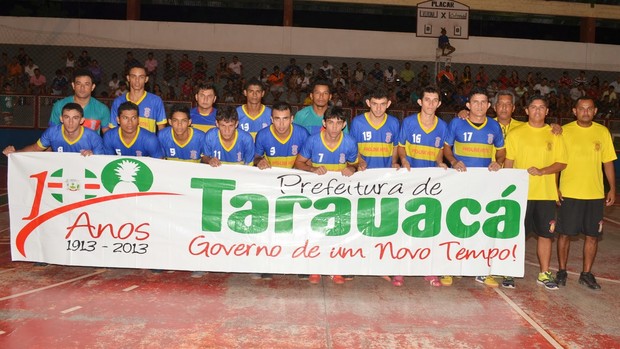 Verona, time de futsal de Tarauacá, interior do Acre (Foto: Jardy Lopes/Arquivo Pessoal)