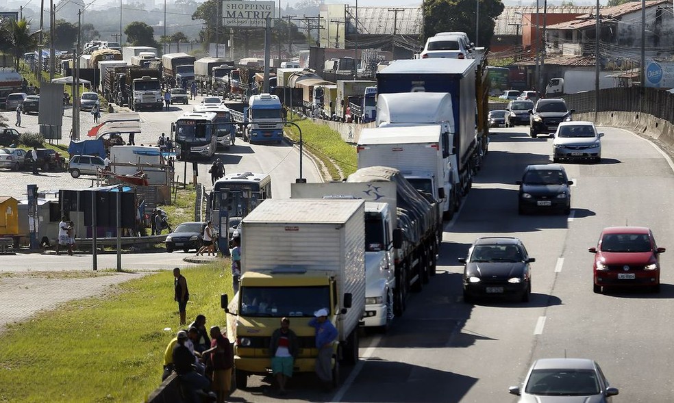 Caminhoneiros — Foto: Thomaz Silva/Agência Brasil