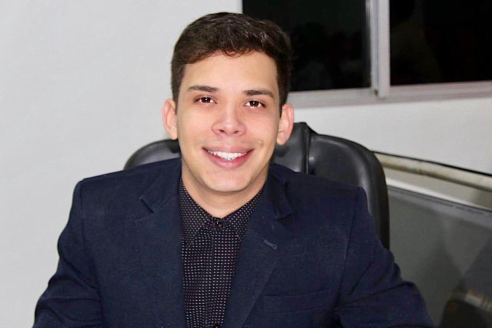 Everton Ribeiro da Silva (PR), de 24 anos, é vereador em Jaciara — Foto: Reprodução