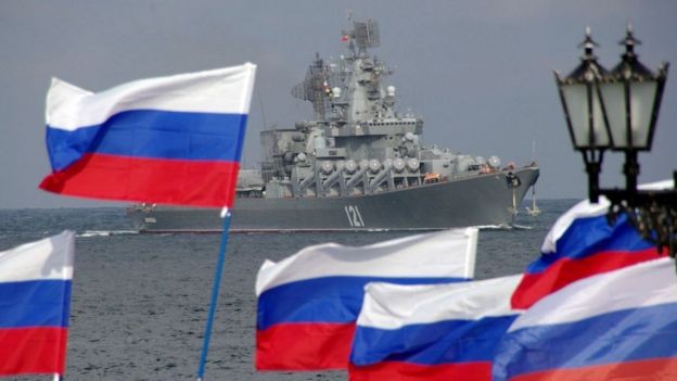 O Moskva era um símbolo da supremacia russa no Mar Negro (Foto: Getty Images via BBC)