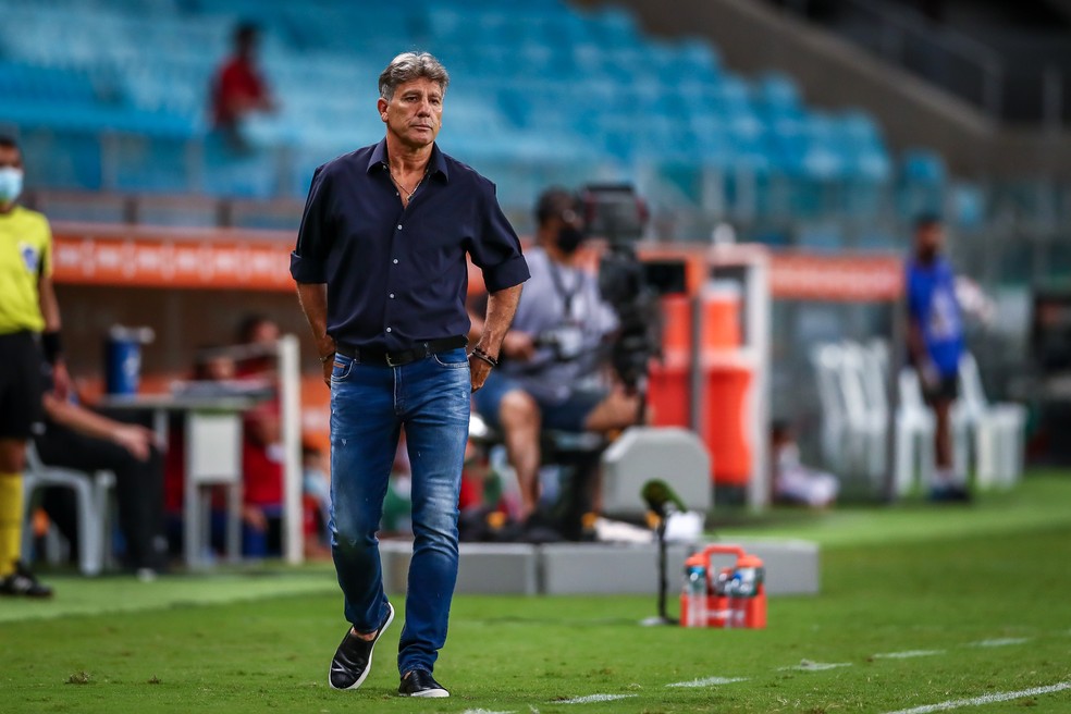 Renato Portaluppi sugeriu contratação de Rafinha, que foi vetada — Foto: Lucas Uebel/Grêmio