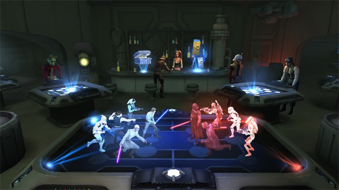 Star Wars: Galaxy of Heroes coloca o jogador no controle de batalhas estilo RPG por turnos (Foto: Divulgação/EA)