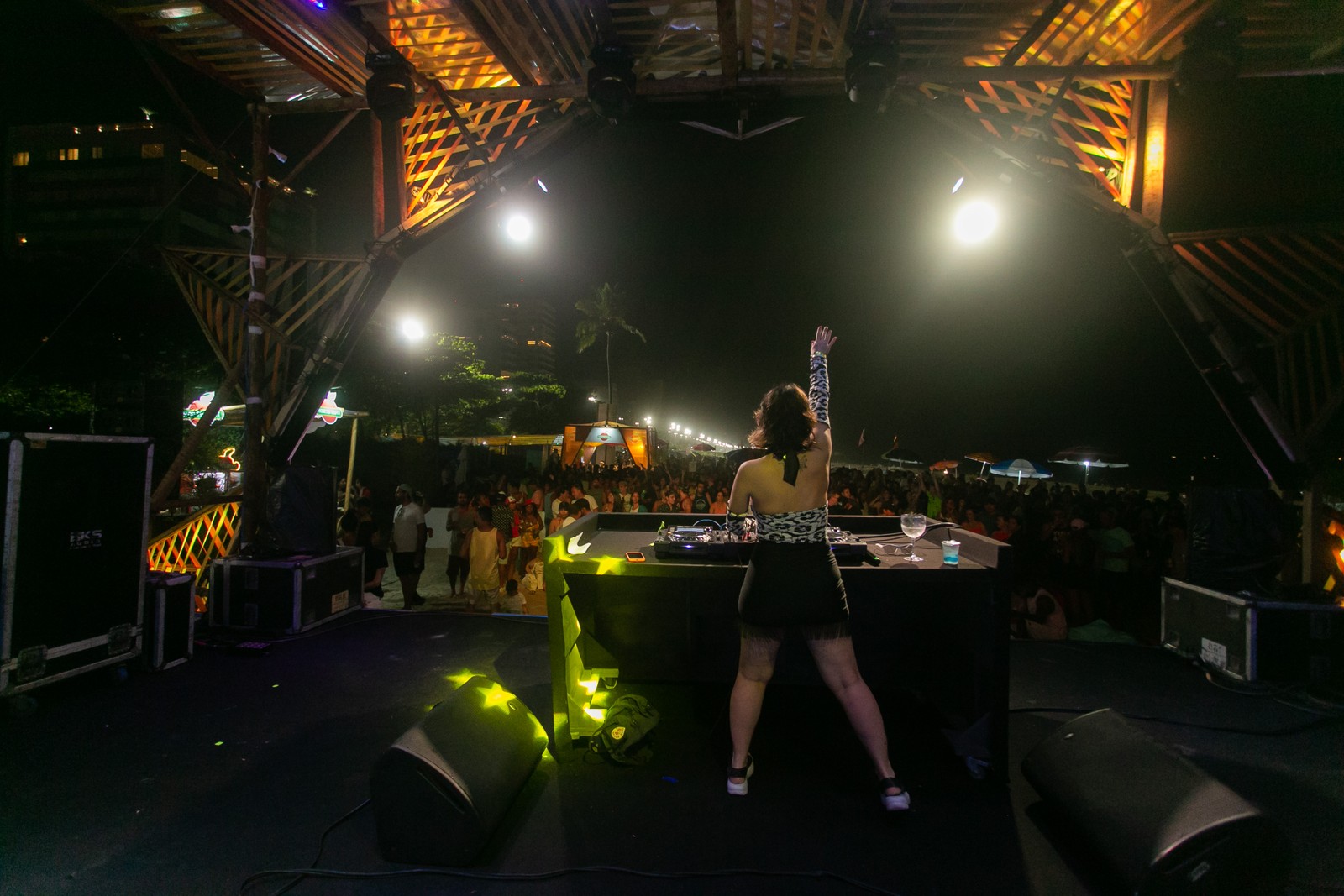 DJ Elisa Amaral no segundo dia do evento que reuniu cariocas e turistas — Foto: Rebecca Maria