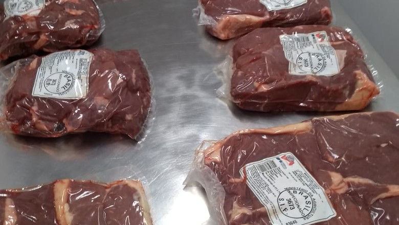 carne-marfrig-embalagem-frigorífico-indústria (Foto: Sebastião Nascimento/Ed.Globo)