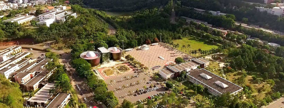 Vista áerea do Campus da UFJF em Juiz de Fora — Foto: UFJF/Divulgação