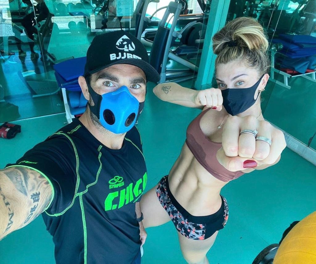 Chico Salgado treina com Grazi Massafera (Foto: Reprodução/Instagram)