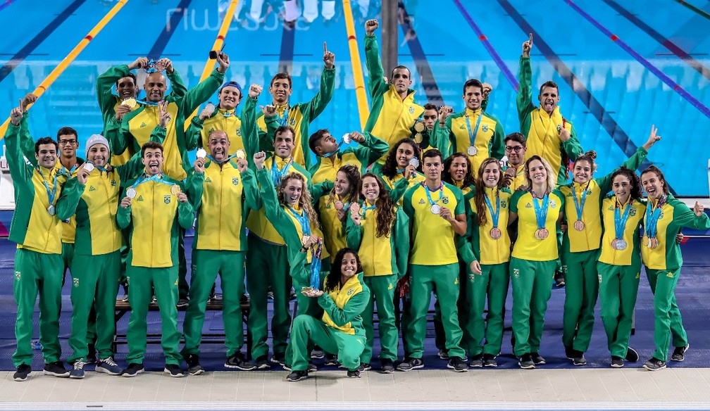 Natação brasileira obteve o melhor resultado da história em Jogos Pan-Americanos — Foto: Wander Roberto/COB