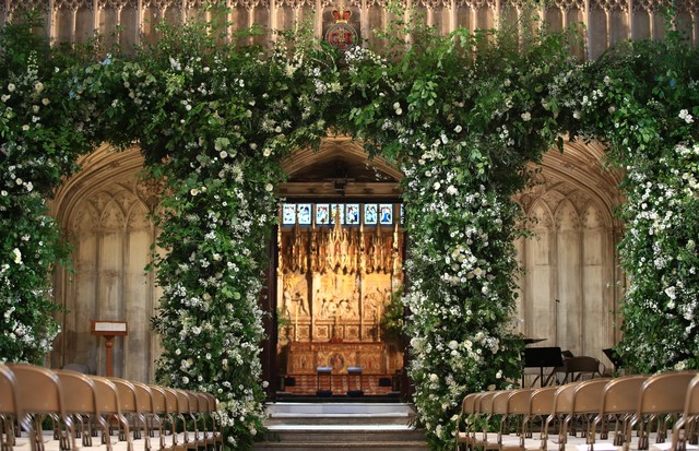 Decoração da capela de Saint George, em Windsor (Foto: Getty Images)