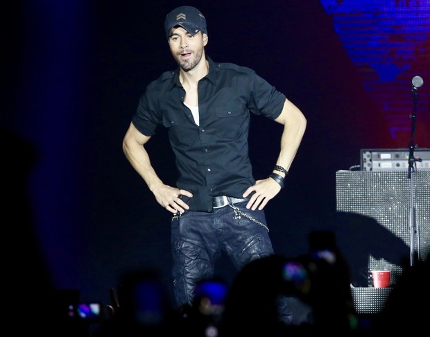 Enrique Iglesias actúa en São Paulo (Foto: Manuela Scarpa/Brazil News​)