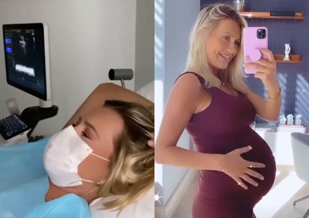 Na reta final da gravidez, Ana Paula Siebert faz ultrassom e mãe aposta (Foto: Reprodução/Instagram)
