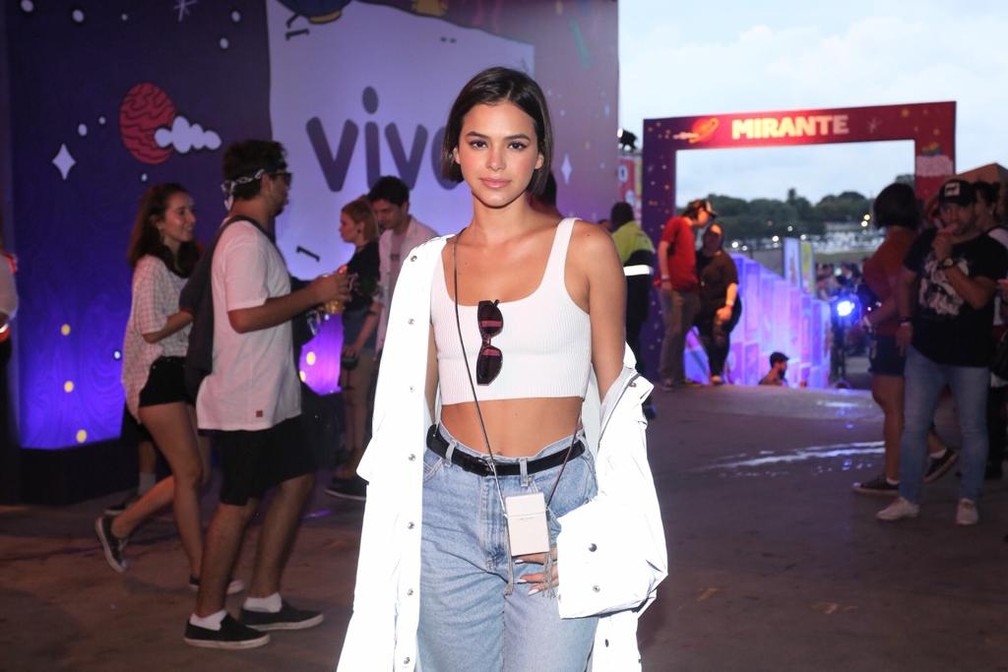 Bruna Marquezine no Lollapalooza 2019 — Foto: Celso Tavares/G1