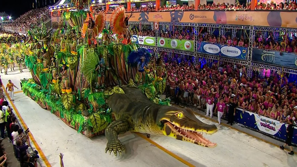 Carnaval de Vitória 2020: Mocidade Unida da Glória — Foto: Reprodução/ TV Gazeta
