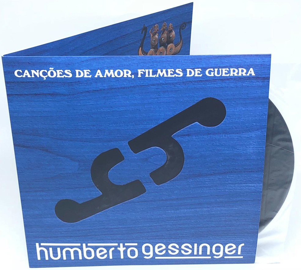Capa da edição em LP + CD do EP 'Canções de amor, filmes de guerra', de Humberto Gessinger — Foto: Divulgação / Stereophonica