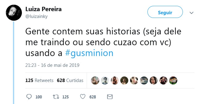 Post de Luiza Pereira no Twitter (Foto: Reprodução/Twitter)
