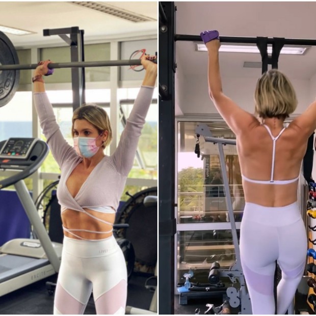 Flávia Alessandra fazendo exercício físico (Foto: Instagram/Reprodução)