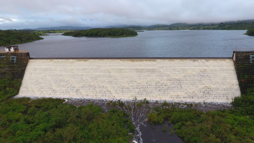 Barragem do Prata, localizada em Bonito — Foto: Divulgação/Compesa