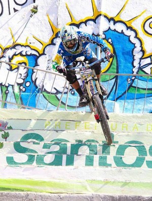 Eduardo Oliveira, do mountain bike downhill, ficou em terceiro na Providência (Foto: Reprodução/Facebook)