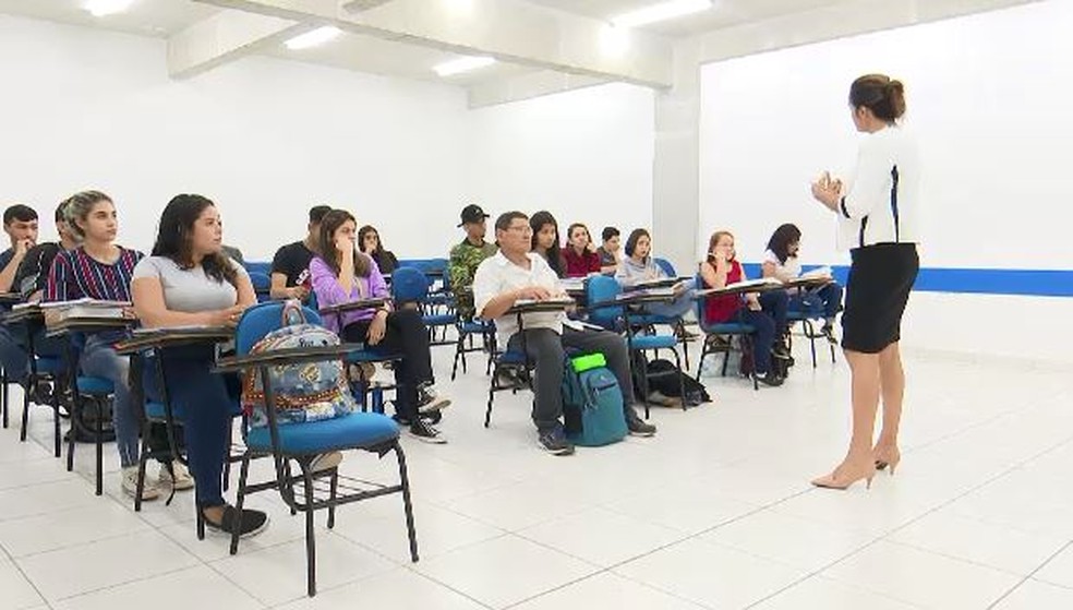 Idoso inspira colegas e professores da faculdade  — Foto: Reprodução/Rede Amazônica Acre 