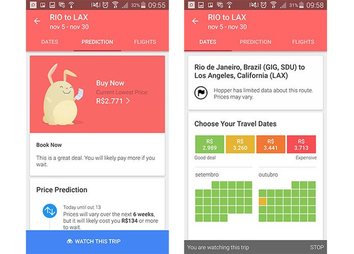 App Hopper chega para Android com previsões de preços das passagens aéreas (Foto: Reprodução/Barbara Mannara)