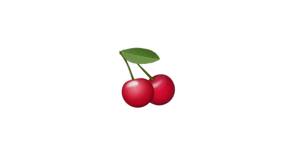 Emoji de cerejas  Foto: Reproduo/Emojipedia