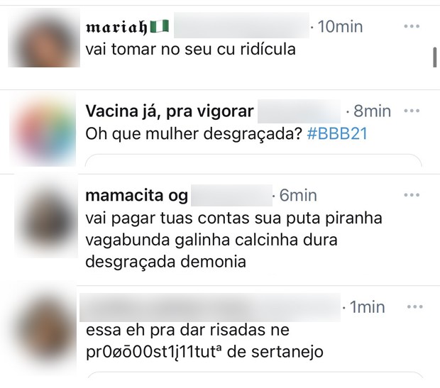 Internautas enviam mensagens de ódio para Marília Mendonça (Foto: Reprodução / Twitter)