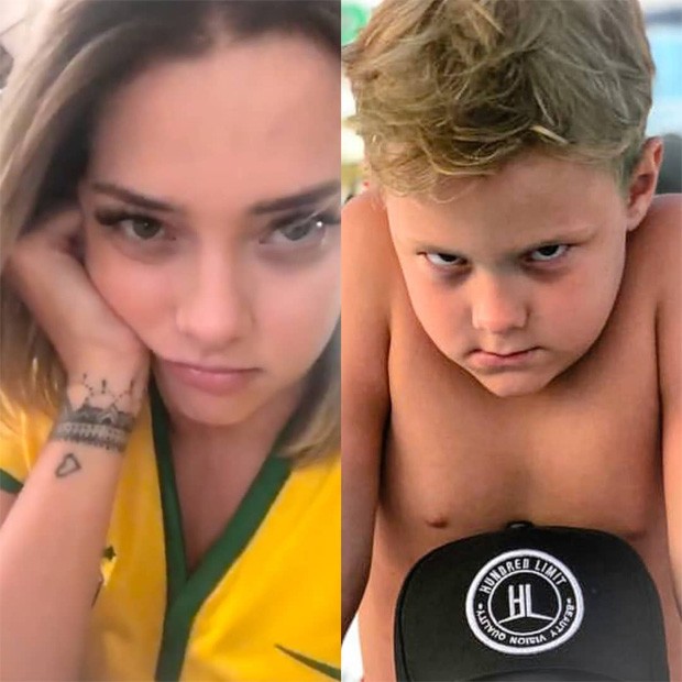 Carol Dantas e Davi Lucca, seu filho com Neymar (Foto: Reprodução/Instagram)
