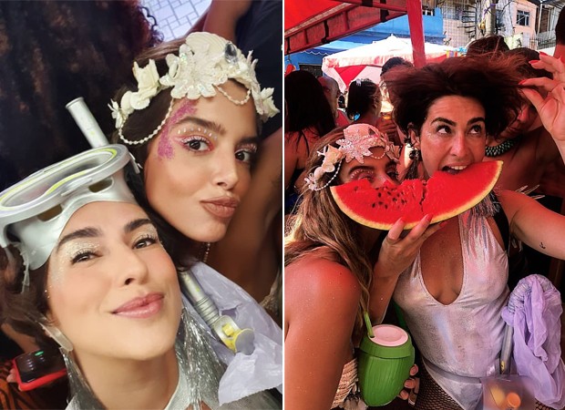 Giovanna Lancellotti e Fernanda Paes Leme adiantam carnaval 2020 e curtem bloquinhos em domingo ensolarado (Foto: Reprodução / Instagram)