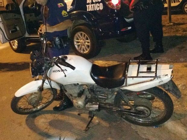 Moto encontrada com suspeito havia sido furtada no último dia 16 (Foto: Guarda Municipal de Sorocaba)