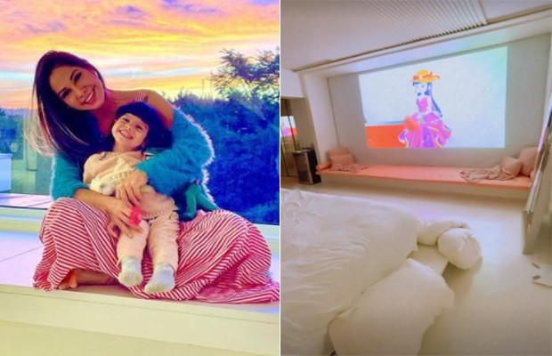 Mayra Cardi mostra tela de cinema em quarto da filha (Foto: Reprodução/ Instagram)