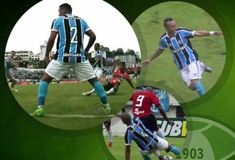 Vitória do Grêmio tem camarote na laje, jovens artilheiros e falha de Grohe