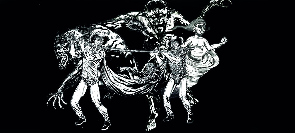 No Dia das Bruxas, G1 reúne lendas de terror valeparaibanas em ilustrações — Foto: Reinaldo Batista/ Ilustrações/ Hellen Souza/ Arte-G1