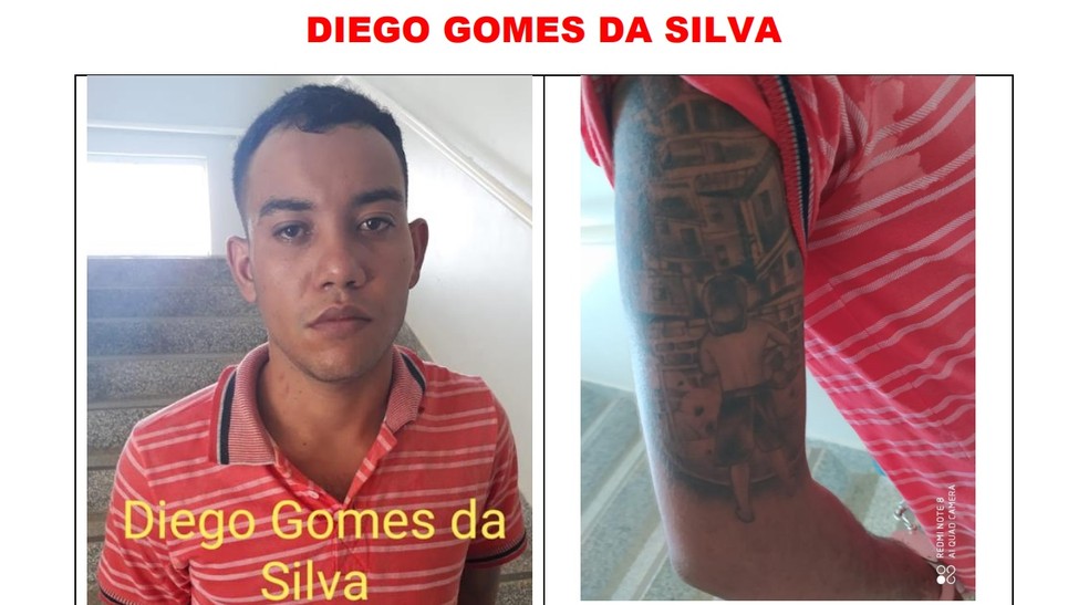 Diego Gomes é procurado após fugir de presídio em Ariquemes — Foto: Reprodução