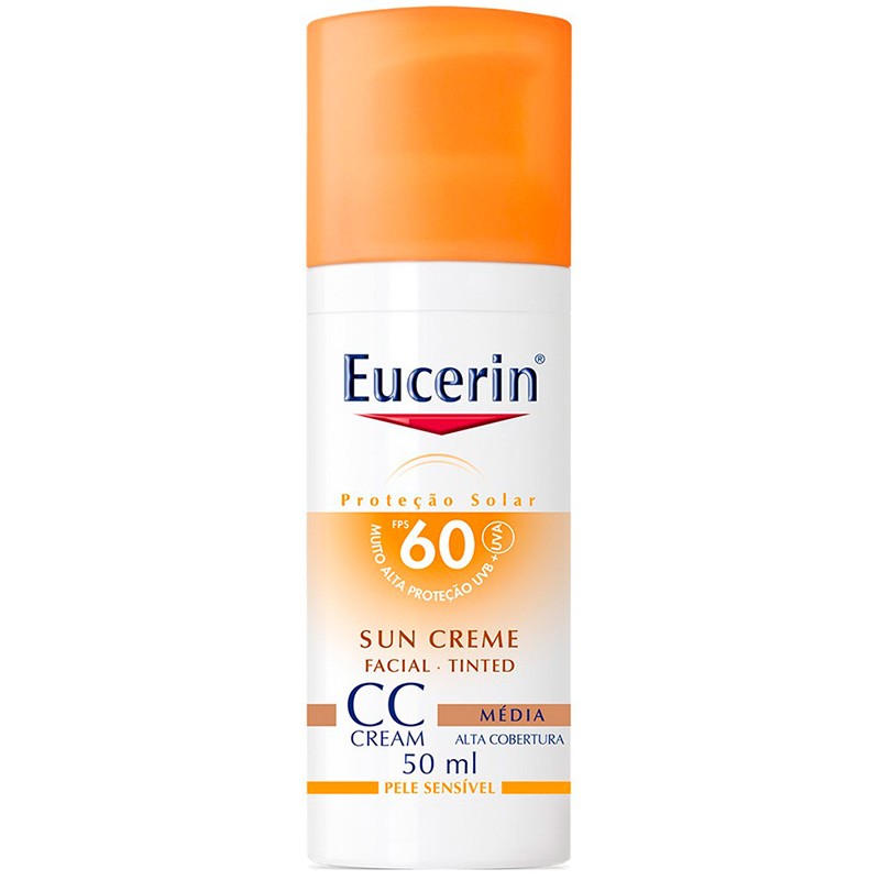 Protetor Solar Eucerin Sun CC Cream FPS 60 Claro, Eucerin (Foto: Acervo Pessoal)