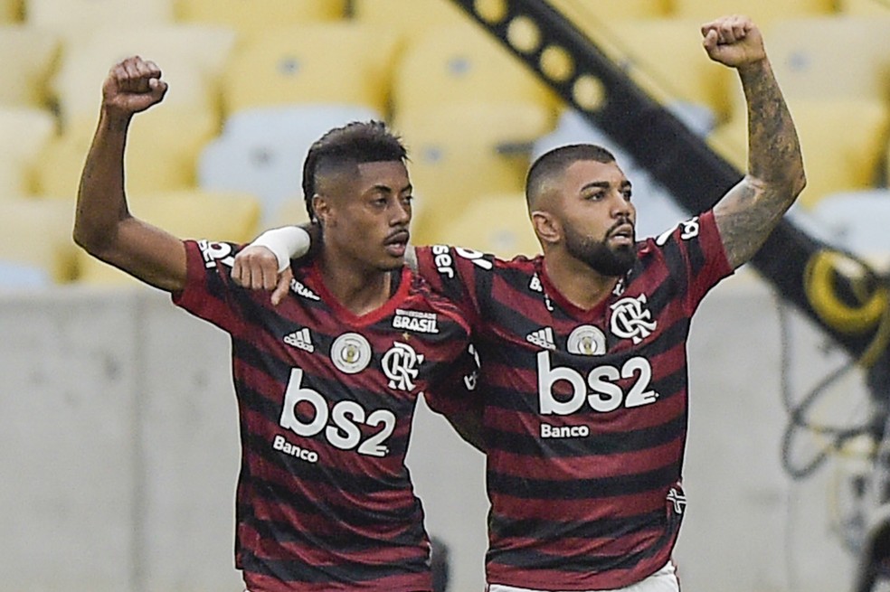Juntos, Bruno Henrique e Gabigol somam 48 gols em 2019 — Foto: Alexandre Loureiro/BP Filmes