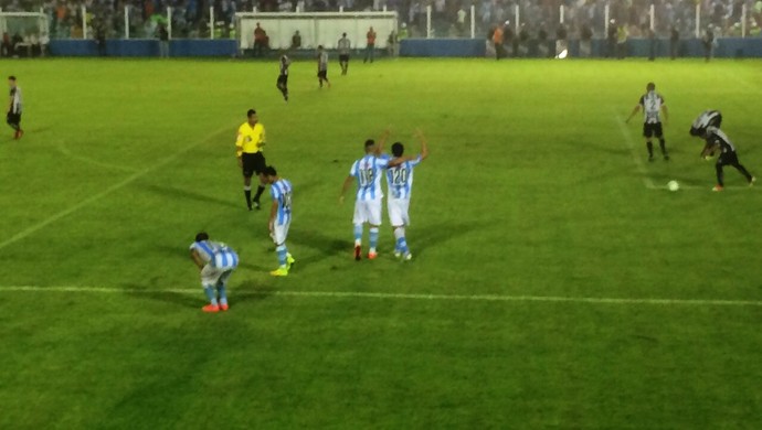 Gol de Rômulo - Paysandu x Treze (Foto: GloboEsporte.com)