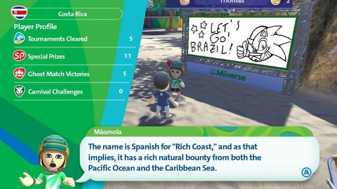 Mario & Sonic at the Rio 2016 explora bem os recursos exclusivos do Wii U (Foto: Reprodução/Thomas Schulze)