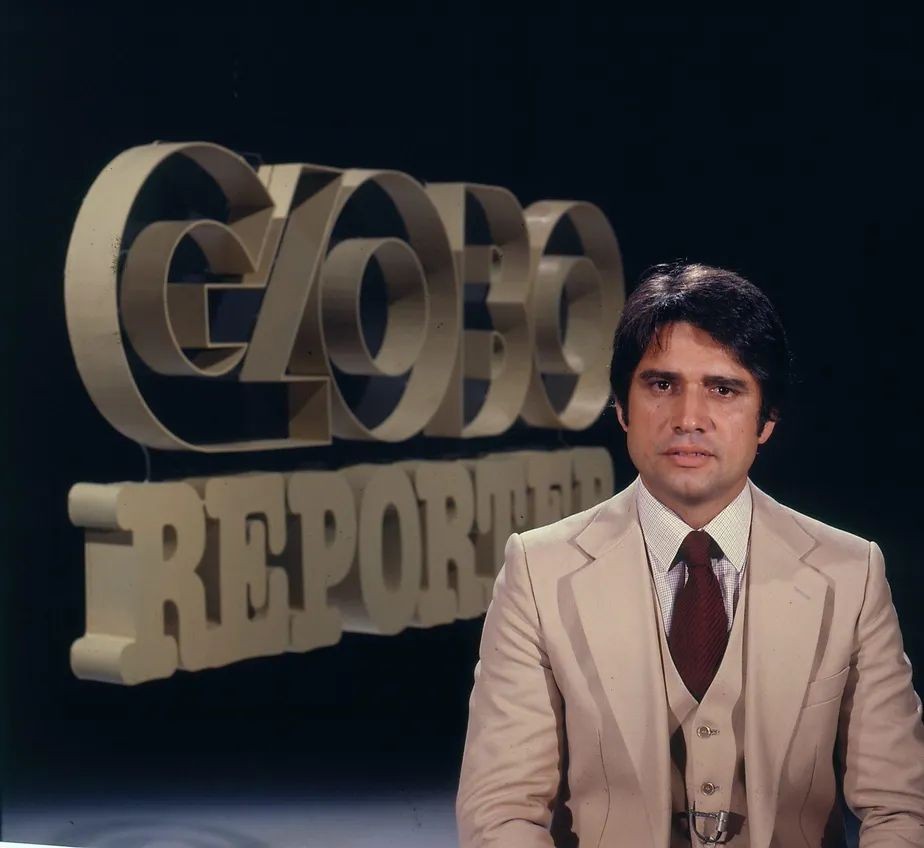 Sergio Chapelin, nos anos 1980. Ele foi o apresentador que mais vezes esteve à frente do Globo Repórter: 2 mil vezes