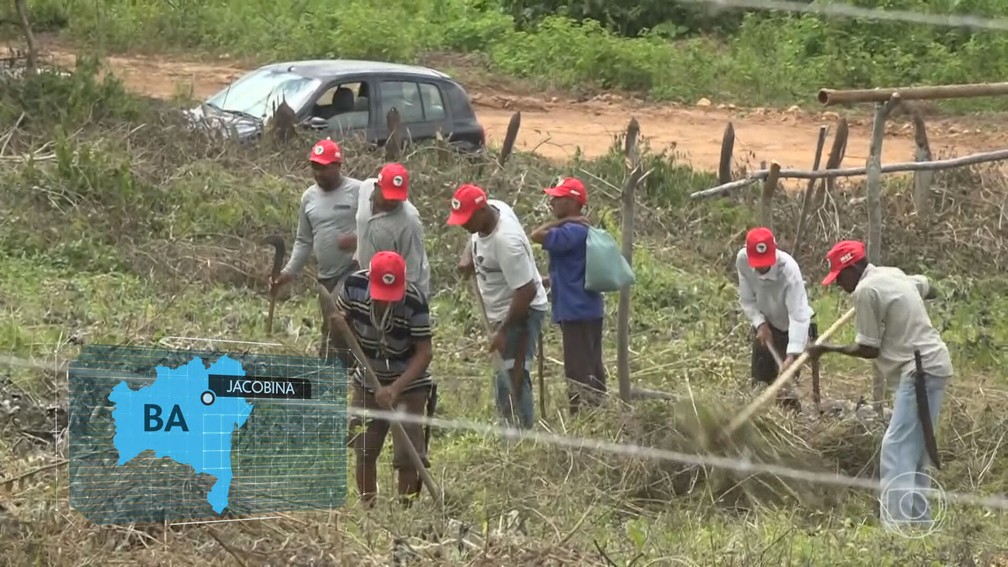 MST deixou fazenda em Jacobina, na Bahia — Foto: JN